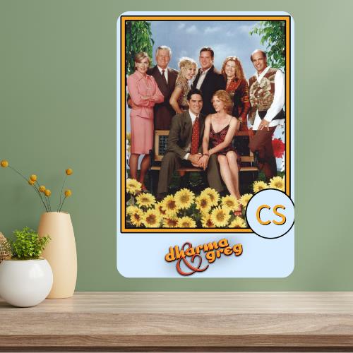 Dharma Greg Classic TV Show Metal Poster Sign 20x30cm(7.8x11.8inch)