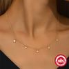 S925 Sterling Silver Geometric Octagonal Star/Devil'S Eye/Stacked Diamond Daily Match Ladies Clavicle Necklace