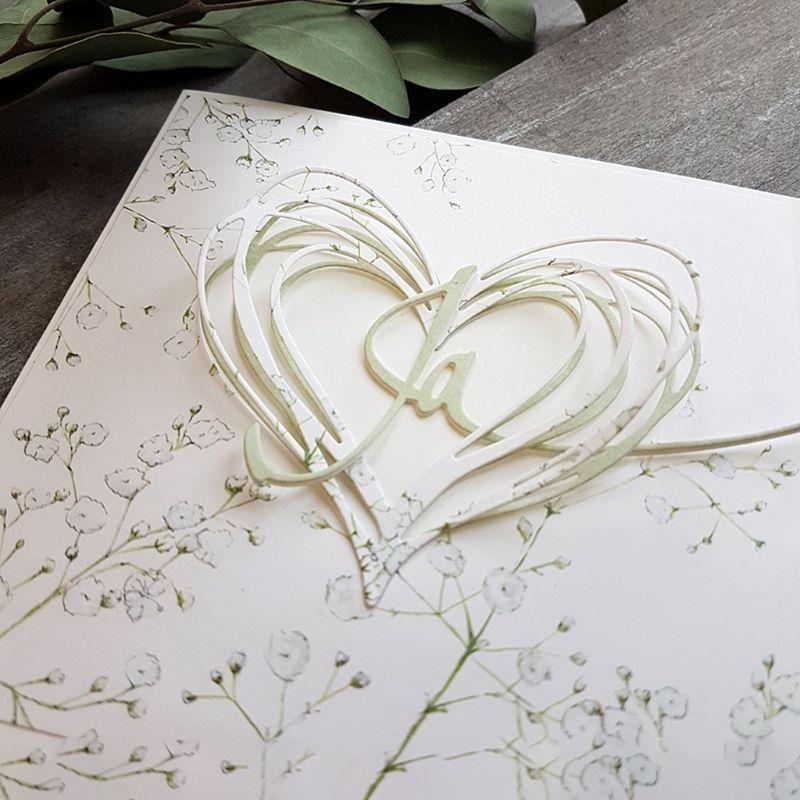 Heart Metal Cutting Dies Stencil DIY Scrapbooking Album Stamp Paper Card Embossi Top Sale