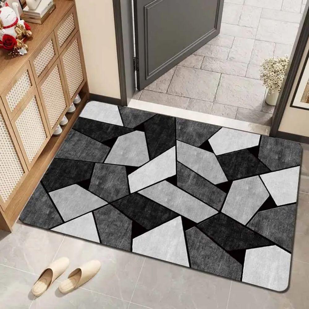 Modern Geometric Floor Mat - Durable Kitchen and Bedroom Floor Mat - Indoor and Outdoor Entrance Carpet - Home Decoration