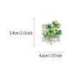 50 Pcs Green Plant Leaf Stickers Transparent Pet Waterproof Decals For Laptop Journal Pencil Case Stationery Gift