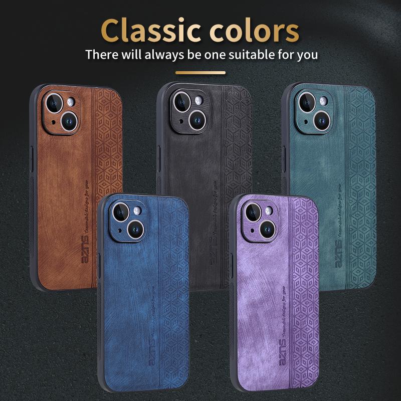 For iPhone 13 Skin Feel PU Leather Phone Cases Soft Back Cover Funda For iPhone 13 Capa Bumper