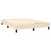 Sommier avec matelas - Maison Exclusive - 140x200 cm - Crème - Tête de lit réglable