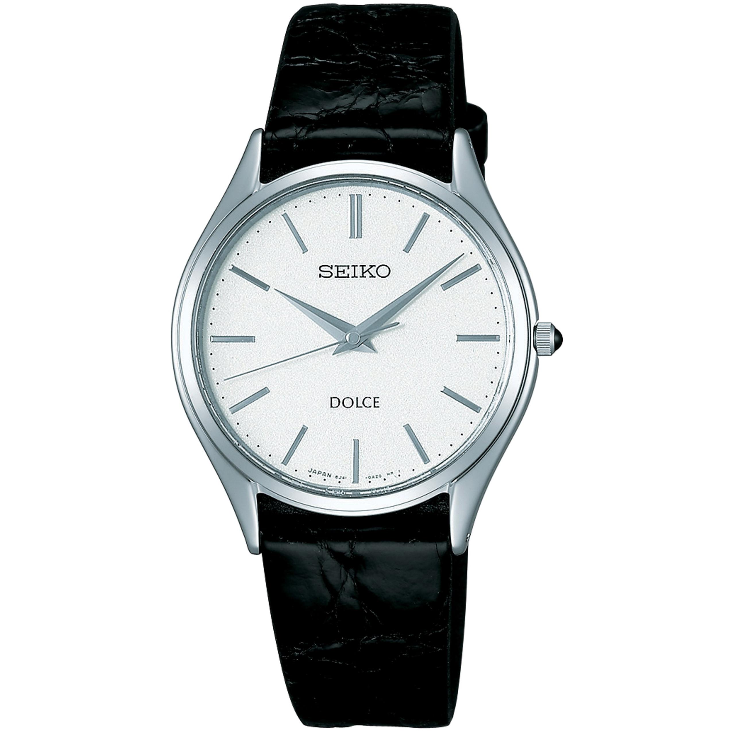 

[Seiko Watch] Чоловічий кварцовий годинник Dolce, сапфірове скло, антиблікове покриття, чорний