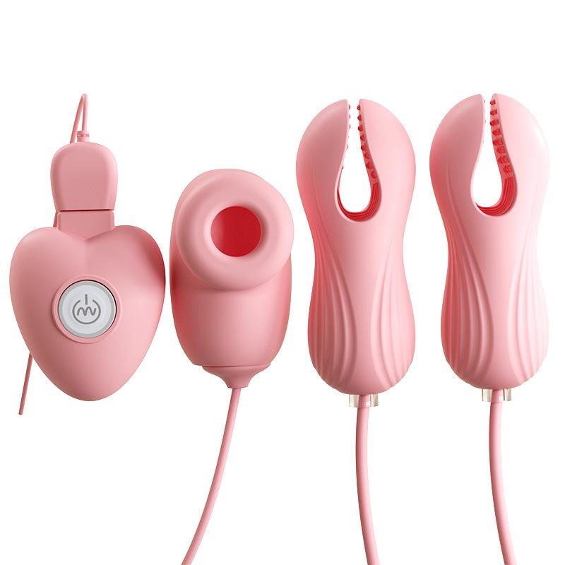 Electric Wearable Nipple Clip Vibrator G-spot Massage Stimulator Erotic Tease Nipple Clitoris Masturbator  Female Adult
