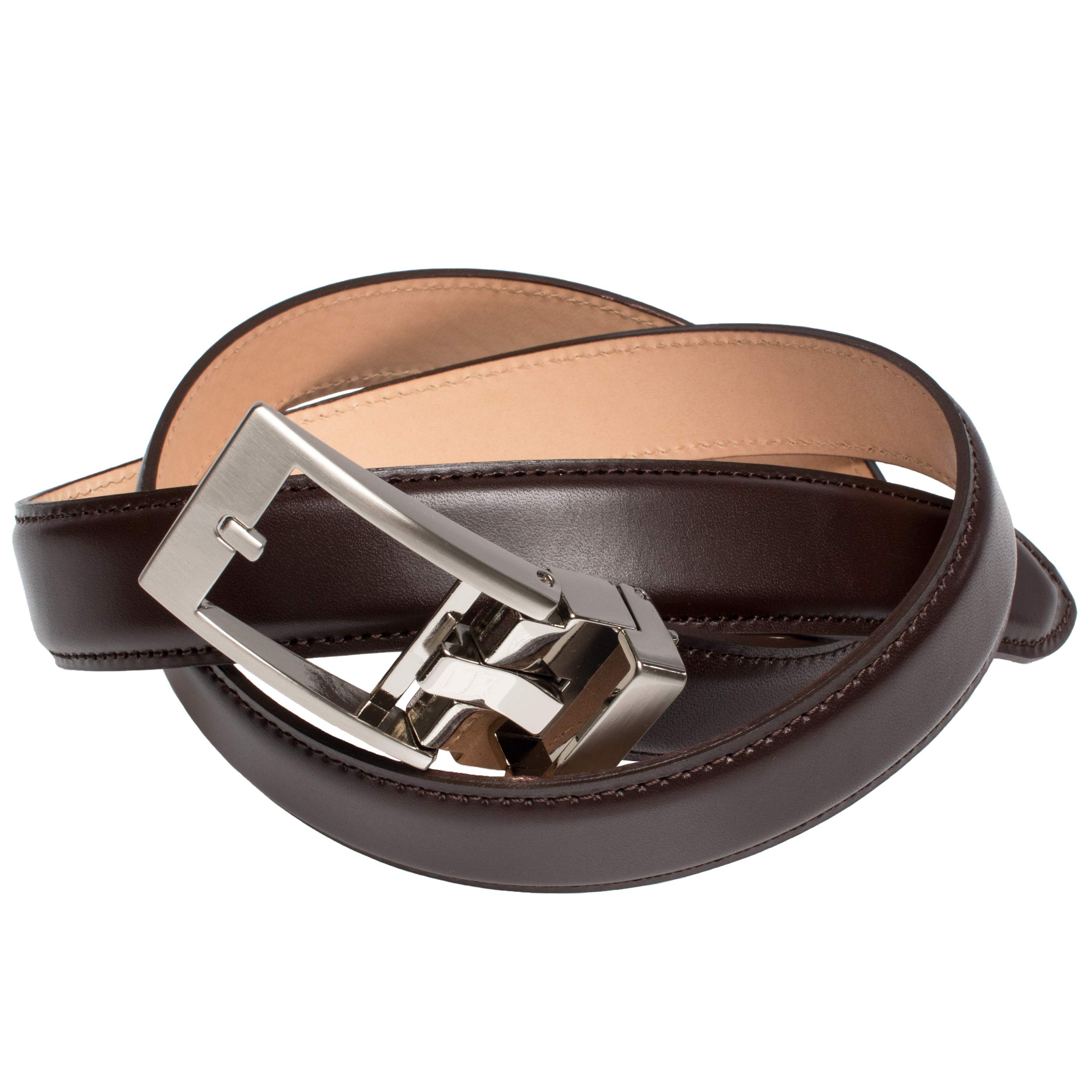 

TAVARAT Business Натуральная пигментированная кожа Мужской ремень регулируемого размера, Автоматическая застежка, Кожа, Отделка, 30 мм, Япония, (Темно коричневый) Tps-115