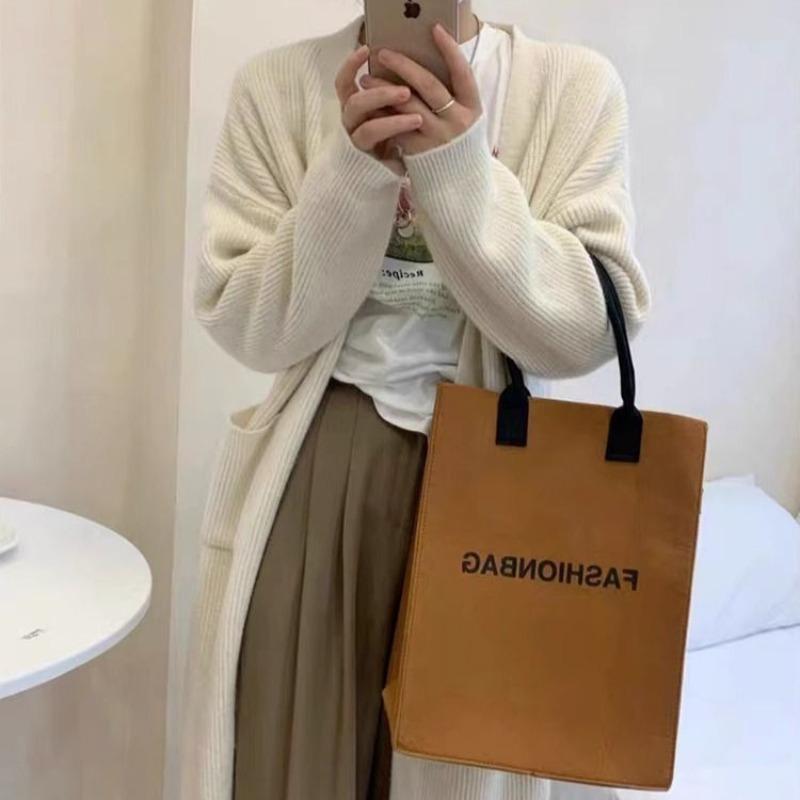 New Loose and Lazy Style Casual Versatile Knitted Cardigan Women's Autumn Medium and Long Outer Sweater Jacket