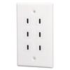 6 Port USB Receptacle Outlet Type C USB Outlet Wall Wide Applicability USB Outlet Plug for Business Office