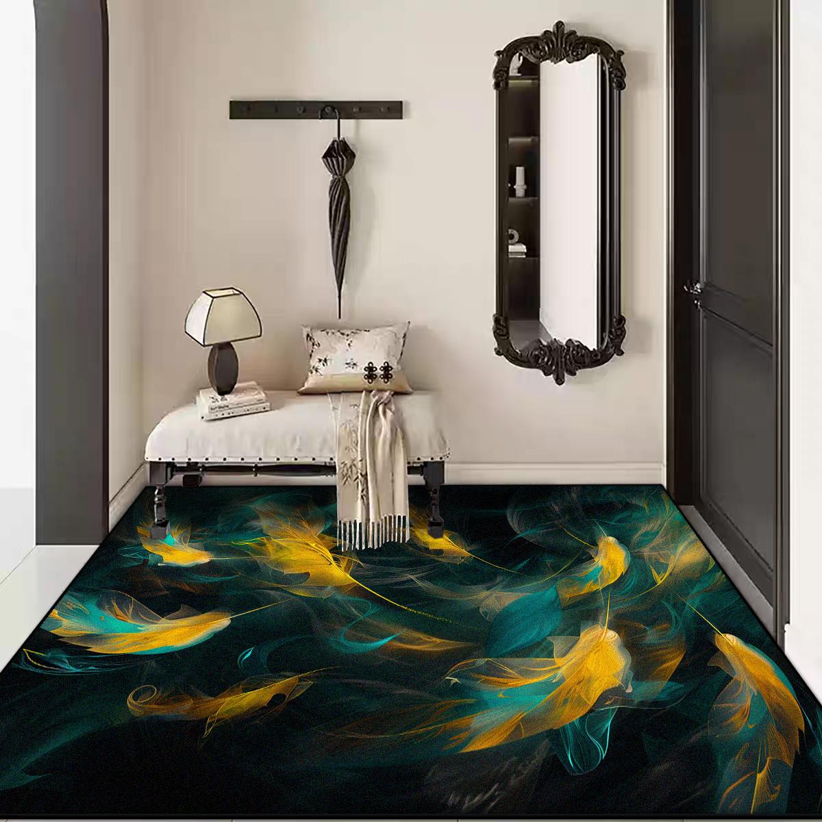 

Modern Abstract Non-slip 3D Rug Soft Big Size Easy Cleaning Home Living Room Bedroom Carpet Coffee Table Mat 60*90cm
