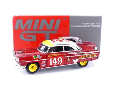 TrueScale Miniatures MINI GT Scale Lincoln Capri Carrera Panamericana Class 1954 Winner Drive Finished Model 1/64 #149 Left-Hand