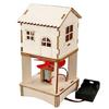 Interactive Wind Energy Science Set Wooden DIY Model House STEM Building Assembly Toy For Kids And Beginners