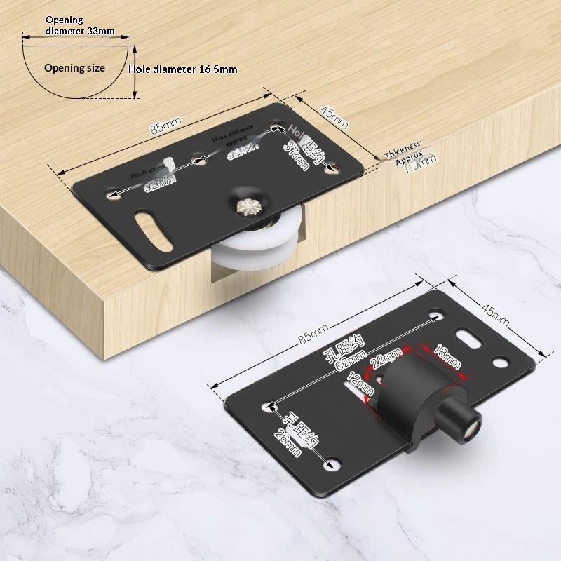 Sliding Door Wheels Pulley Rollers Stainless Steel Furniture Hardware Wardrobe Sliding Door Adjustable Wheels