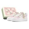 Air Force 1 Low Rezistente la Alunecare Pantofi Skateboard Low top GS Roz Alb DH2920-111(TeamS-S-BOX)