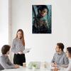 Japanese Geisha Woman Samurai Tattoo Sexy Poster Modern Asian Art Poster (4) Wall Art Deco Posters Canvas Printing For Room Aesthetic Decoration