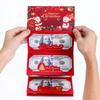 Creative DIY Folding Red Envelope - Santa Dollar Card with Christmas Bronzing, 6-Pack Festive Money Holder Set
