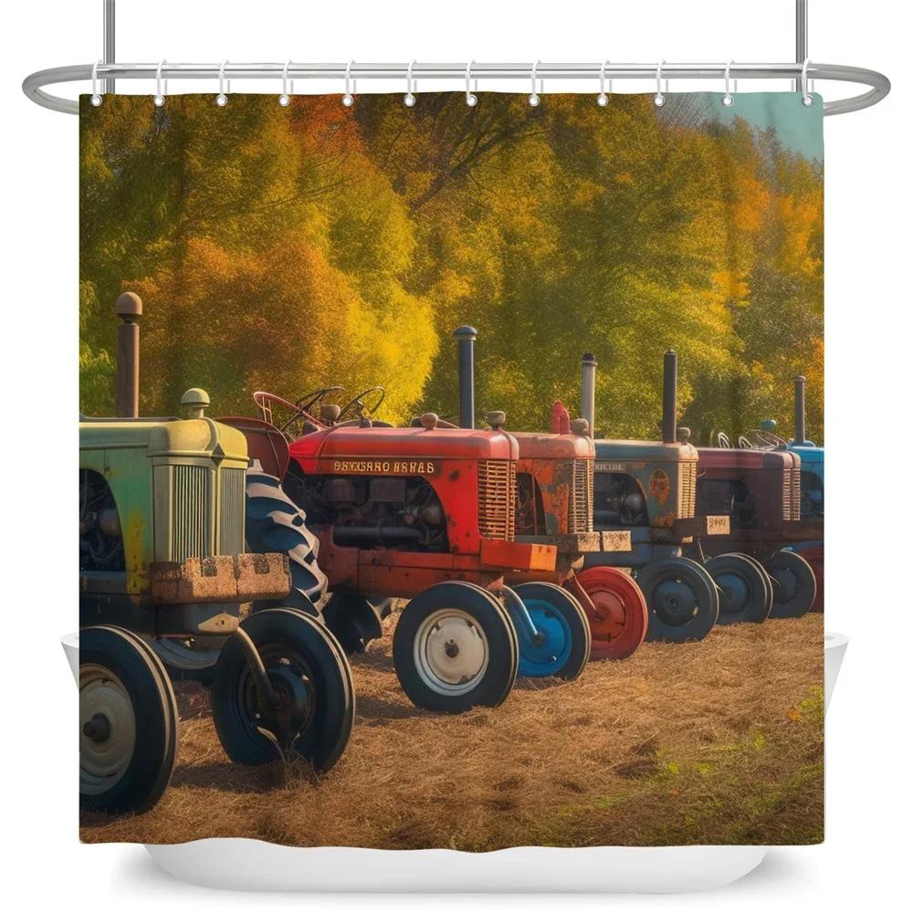 

Enchanting Autumn Forest Reflection Print Water-Resistant Shower Curtain With Warm Tones For Serene And Cozy Bathroom Decor W60H190(CM)-1 Pcs