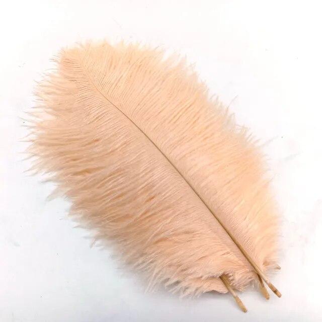 10Pcs Ostrich Feathers Decorative Vase Pluma Wedding Table Centerpieces Carnival Accessories DIY Creative Leisure Craft Supplies