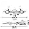 Kit de Modelo de Jato de Combate Sr71 Blackbird Não Tóxico com 1775 Peças Blocos de Construção Técnicos Estilo Moc Brinquedo Stem Presente de Volta às Aulas Para Crianças Adultos