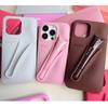 Rhode Silicone Full-Coverage iPhone 13/14/15 Pro Max Case with Lipstick Lip Gloss Design