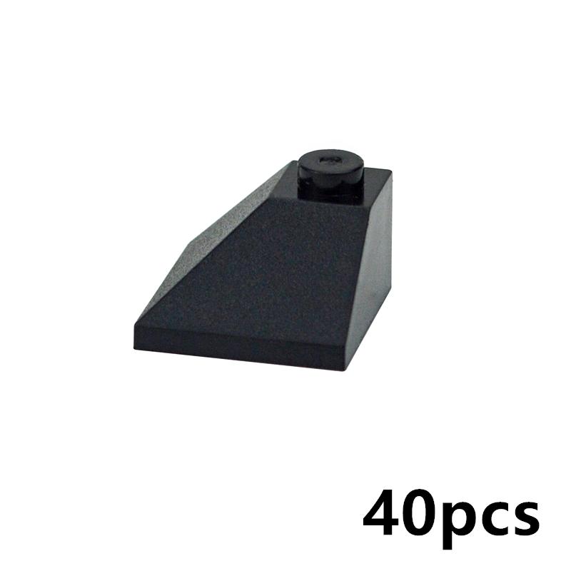 40 Stück Bausteine Schräge 45° 2x2 Doppelkonvexe Ecksteine DIY Zubehör Bau Kinder Spielzeug 3045 MOC Teile