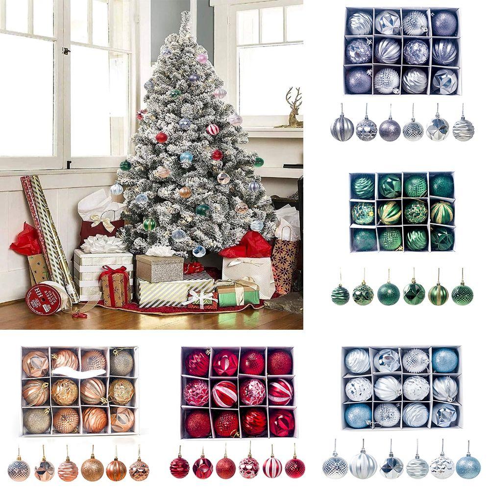 PCS Christmas Tree Pendant Gift Decoration Pendant Colored Balls Decorate Christmas Balls Show Ball