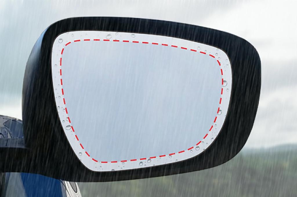 Of ClearView Hydrophilic Film for Door and Side Mirrors for Suzuki Swift Sport 2020 Made In Protects Against [Set 2] Anti-Fog (Specially Designed)
