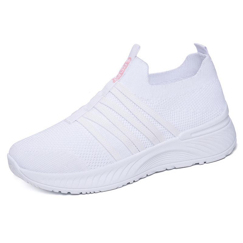 Shoes Women's Shoes Summer New Breathable Fly-woven One-pedal Casual Shoes Soft Sole Not Tired Mother Shoes