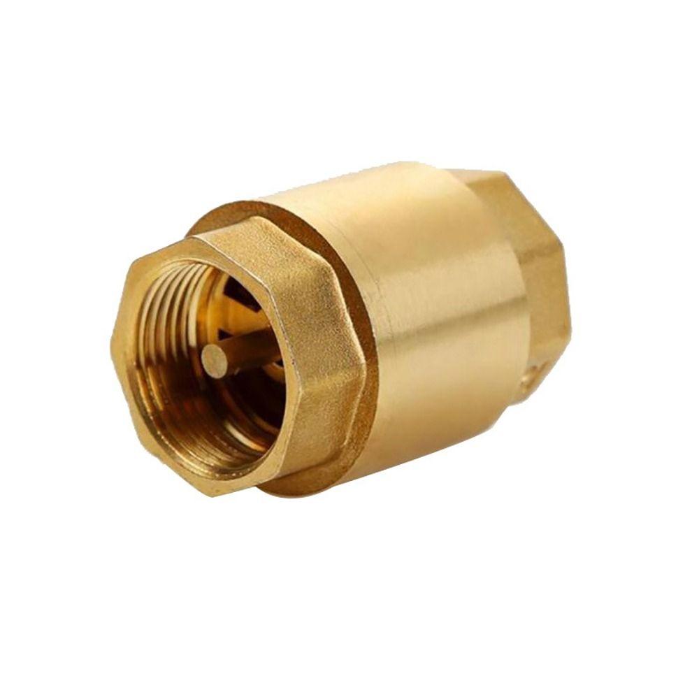 1Pcs Female Thread NPT Brass Check Valve In-Line Spring Anti Backflow Valve Durable One-Way Valve
