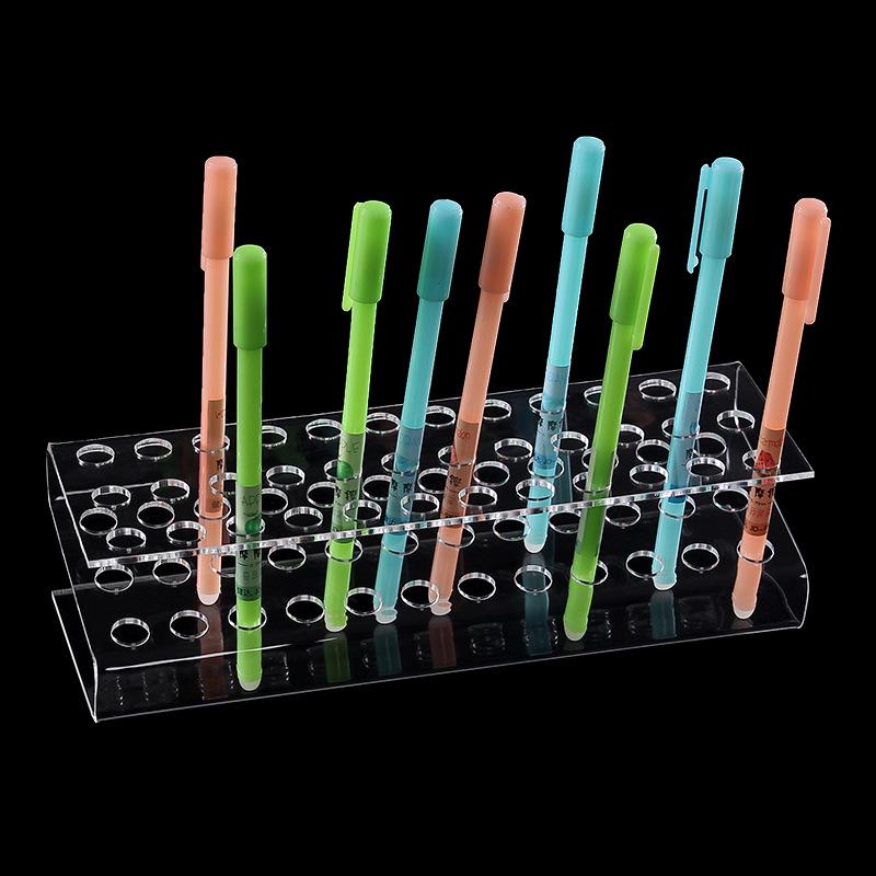 Acrylic Pen Holder Display Stand for Office, Eyebrow Pencil, Ballpoint Pen Storage