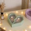 Creative DIY Silicone Mold Two Grid Candle Cup Molds Unique 3D Plaster Mold  Home Decor