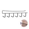 6 Hooks Under Shelf Cup Holder,Wine Glass Holder,Mug Cup Holder Hanger,Mutifunctional Kitchen Utensil Without Drilling Rack