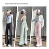 MJ STYLE Women's Ice Silk Sun Protection Micro-Flare Wide-Leg Pants