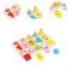 Kids Number Matching Board, Montessori Blocks Puzzle 1-5 Learning for