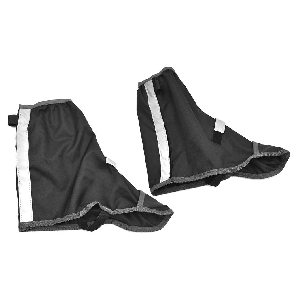 Cycling Overshoes Waterproof Bike Shoe Covers Reflective Black Adjustable Hook&loop for Riders Cyclist