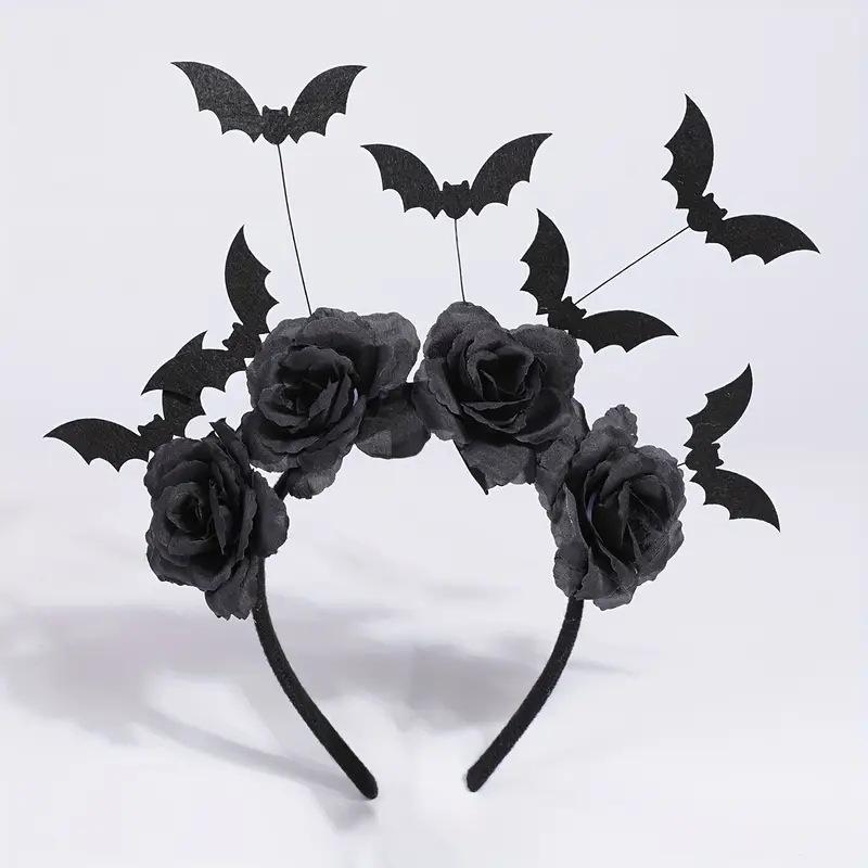 Halloween Bat & Feather Headband for Festivals and Parties