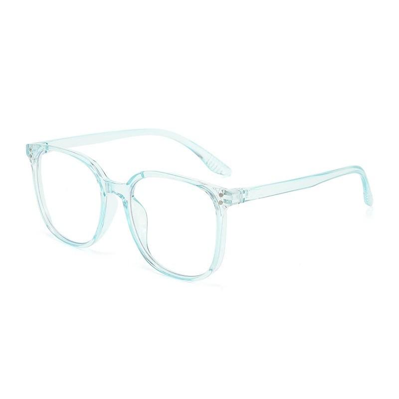 Trendy Retro Gradient Square Glasses for Women with Blue Light Blocking and Optional Myopia Lenses