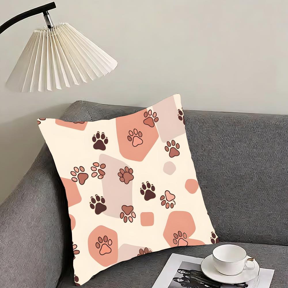 Paw Cute Cushion Cover Pillowcase Ultra Soft Skin Friendly Fabric Cloud Like Comfort  Concealed Zipper