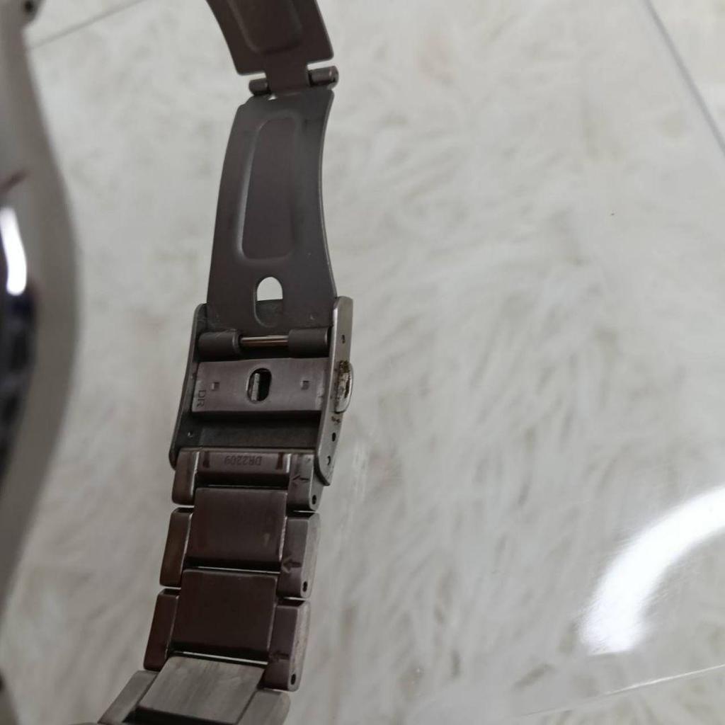 Used [Good Condition] Working CITIZEN Atessa Radio Solar Titanium Blue Men's