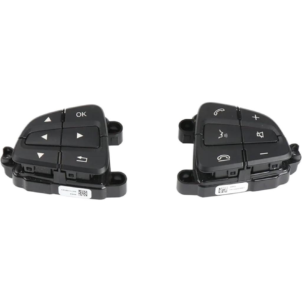 1 Pair 0999050600 Car Multi-Function Steering Wheel Switch Buttons Phone Control Key Compatible with Benz GLS GLE W117 W166 W292 W156 W246
