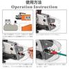 IWISS AM-10-Eco Pneumatic Crimping Machine, Desktop Type, for Bullet Terminals, Bare Terminals, Insulated Crimp Terminals, and Ferrule Terminals