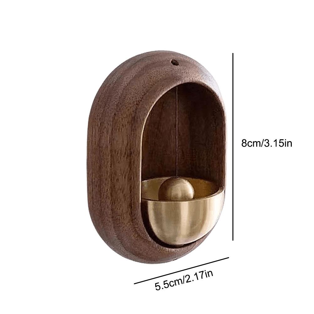 Wood Doorbell Dopamine Wind Chime Hanging Japanese Style Doorbells Home Decorative for Refrigerator Doors Restaurant Home