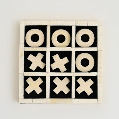 Natural Ace Box – White Bone Inlay Playing Card Box