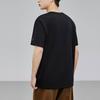 Anta Lifestyle Series Logo Letter Round Neck Pullover Short Sleeve T-Shirt Unisex T-Shirt Black Silver 952428107-4
