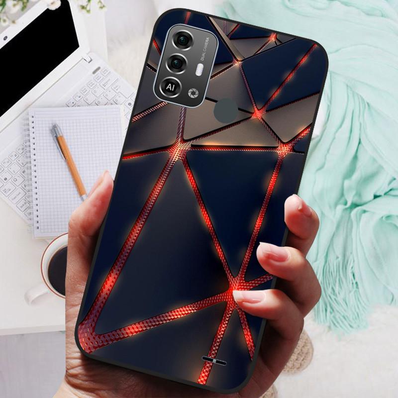 

For ZTE Blade A53 Pro Case Black Silicone Bumper Wolf Lions Soft TPU Covers for ZTE Blade A53 Pro Funda Coque BladeA53 pro Blade A53 Pro