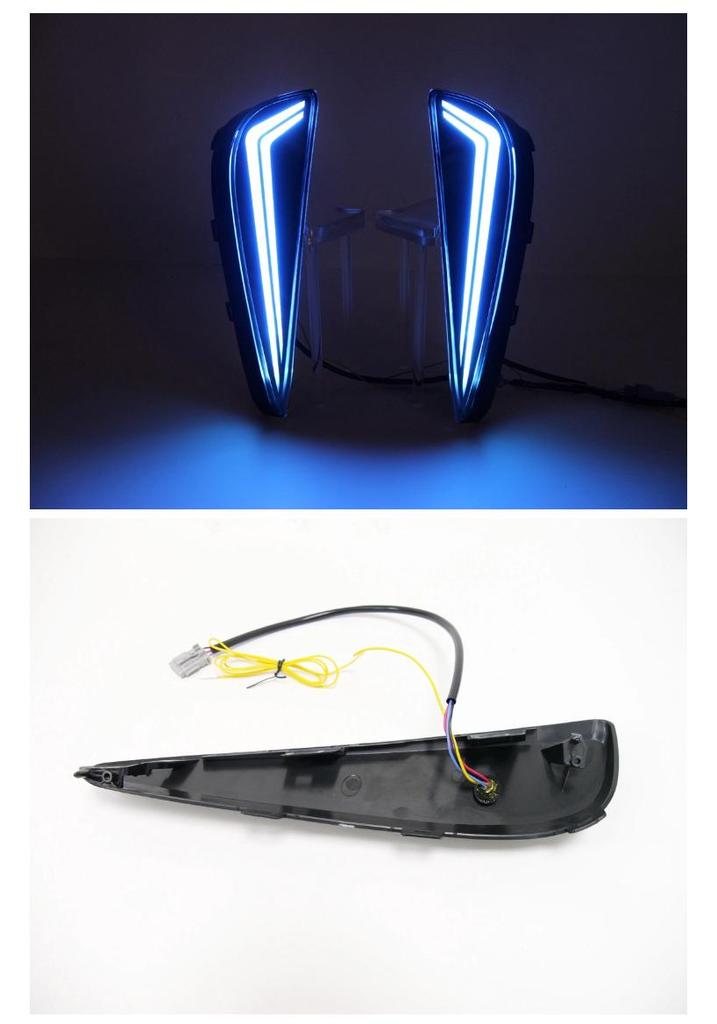 Flowing LED Daytime Running Lights for 2019-2023 Toyota Prius
