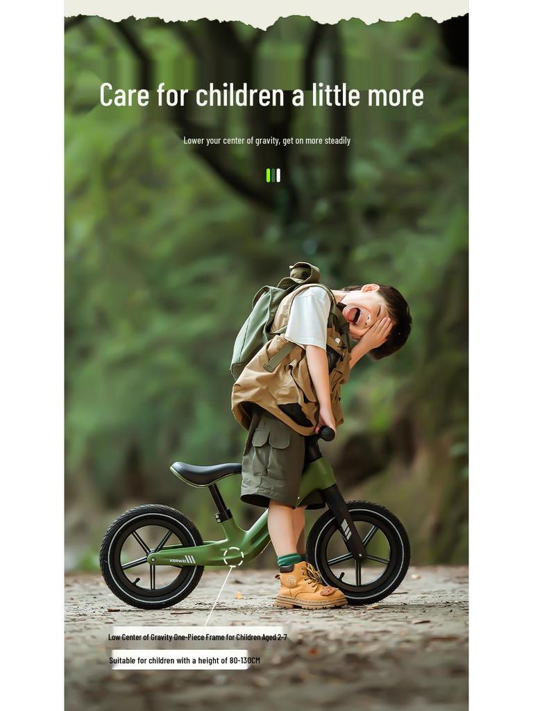 Kids' 12-Inch Balance Bike for Ages 2-7