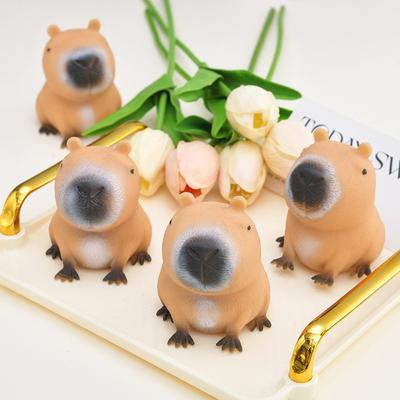 1Pc Niedlichen Cartoon Capybara Squeeze Spielzeug Stress Relief Lustige Tier Squeeze Spielzeug Capybara Form Prise Spielzeug Entspannen Geschenke