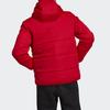 Adidas Originals Trefoil Three-Stripe Warm Sports Hooded Cotton Jacket Winter Edition Men Outerwear Crimson ED5831