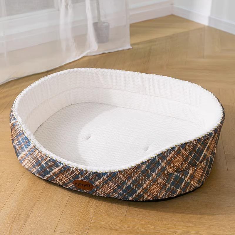 

Будка для собак средних и крупных пород золотистый ретривер самоедская собака осенне-зимняя теплая губчатая будка будка для кошек открытый коврик для собак S 44*38*9*15cm