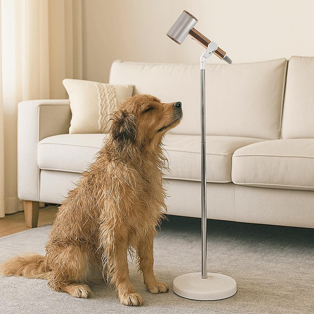 Hands Free Vertical Hair Dryer Holder Adjustable Height Pet Grooming Holder Women